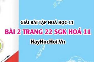 Giải bài 2 trang 22 SGK Hoá 11: Luyện tập axit, bazơ, phản ứng trao đổi ion
